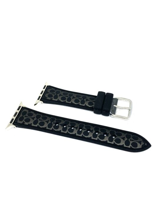 Coach Apple Watch Band Women\'s Smartwatch Black Rubber Strap 38/40/41mm 1400269 main image 5